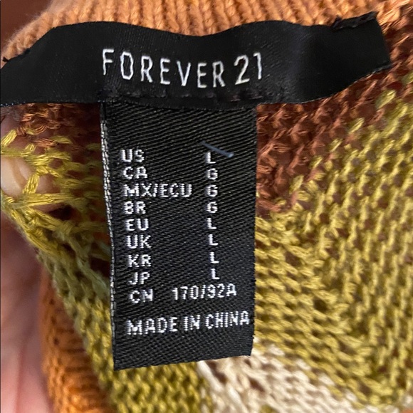 Forever 21 chevron sweater dress size large - Picture 8 of 8